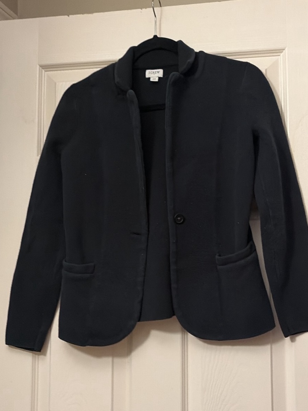 J. Crew Dark Navy Single-Button Blazer